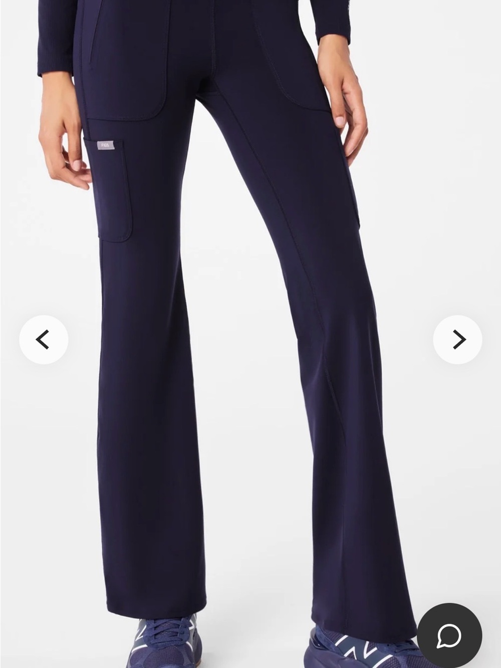 Figs Ashland High-Rise Flare Scrub Pants